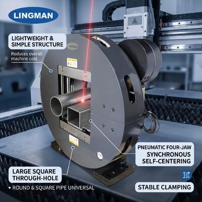 LM 245mm قطر ليزر مجوف للطاقة الهوائية لقطع الأنابيب الصناعية الدقيقة